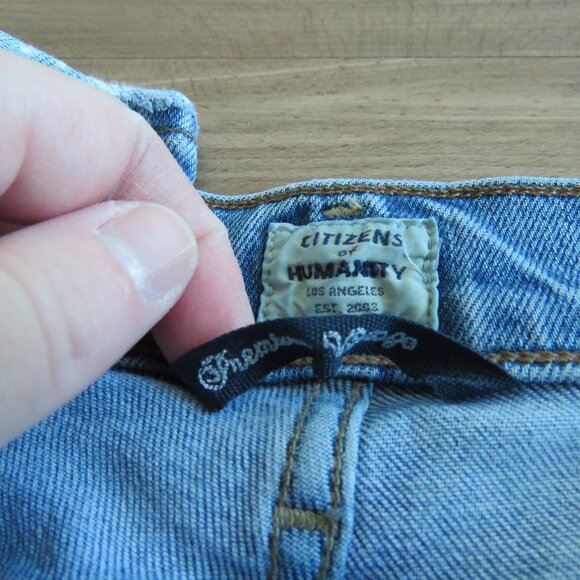 CITIZENS OF HUMANITY Olivia High Rise Slim Ankle Denim Jeans in Moments Size 26 - Picture 13 of 15